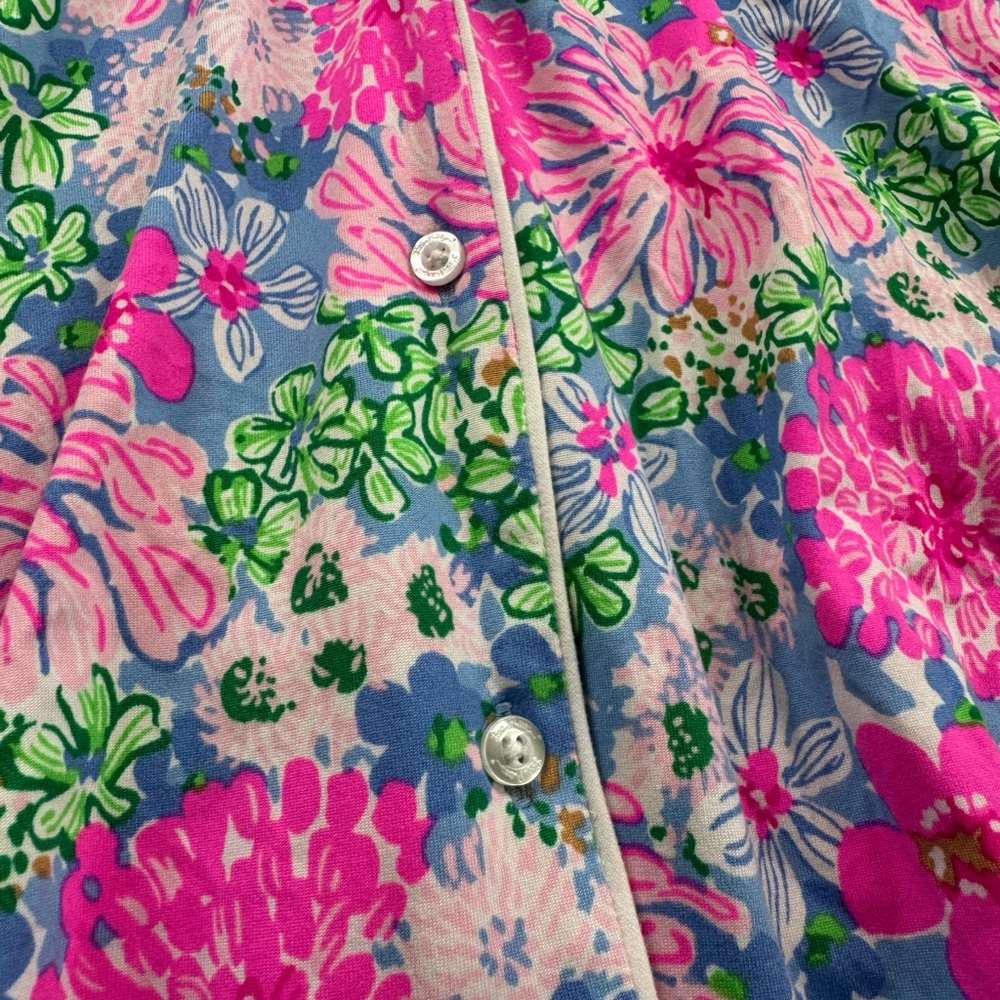 Lilly Pulitzer Button Down Pajama Top Medium - Picture 3 of 10